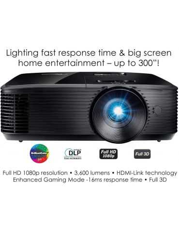 Proiector optoma hd146x dlp fhd 1920x1080 up to wuxga (1920×1200) Optoma - 1 - Tik.ro