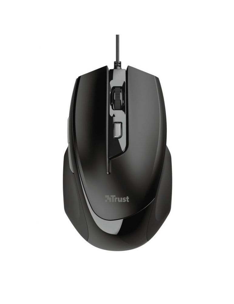 Mice & Trackballs Mouse trust voca comfort pc sau nb cu fir usb optic 2400 dpi butoane/scroll 6/1 buton selectare viteza negru tr-23650 (include t