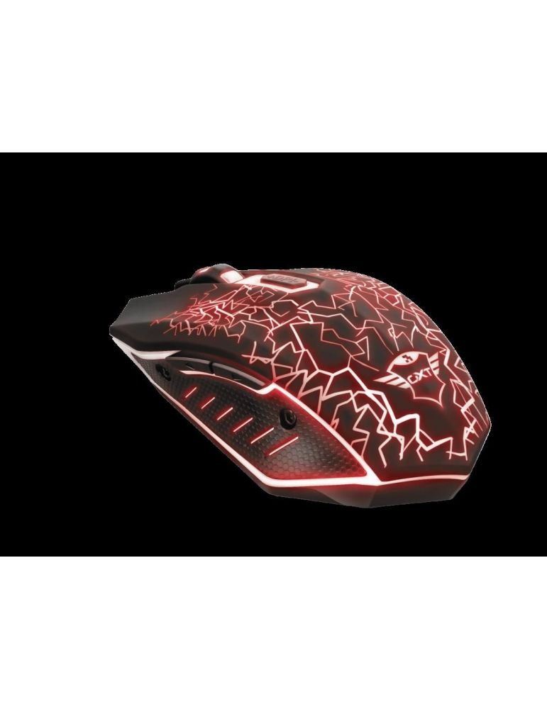 Mouse trust gxt 107 izza gaming wireless 2.4ghz optic 2000 dpi butoane/scroll 6/1 iluminare butoane programabile buton selectare