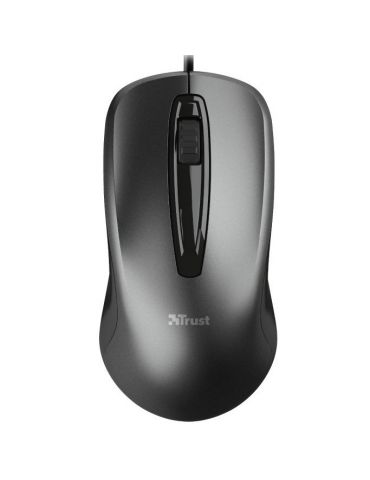 Mouse trust carve pc sau nb cu fir usb optic 1200 dpi butoane/scroll 3/1  negru tr-23733 (include tv 0.18lei) Trust - 1 - Tik.ro