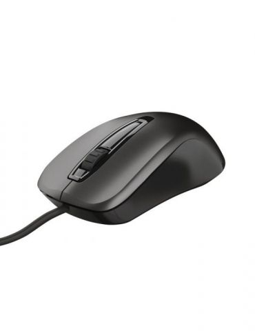 Mouse trust carve pc sau nb cu fir usb optic 1200 dpi butoane/scroll 3/1  negru tr-23733 (include tv 0.18lei) Trust - 1