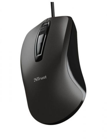 Mouse trust carve pc sau nb cu fir usb optic 1200 dpi butoane/scroll 3/1  negru tr-23733 (include tv 0.18lei) Trust - 1
