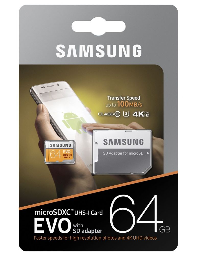 Sm microsd 64gb evo mb-mc64ga mb-mp64ga (include tv 0.03 lei)