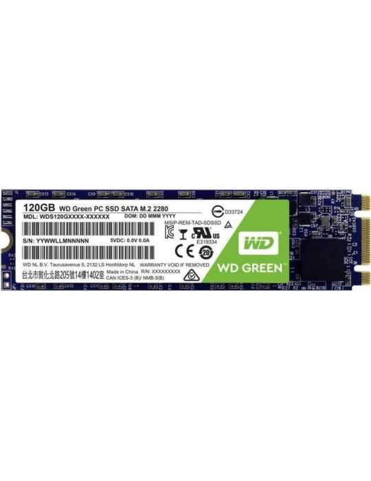 Ssd wd 120gb green m.2 2280 sata rata transfer r/w Wd - 1