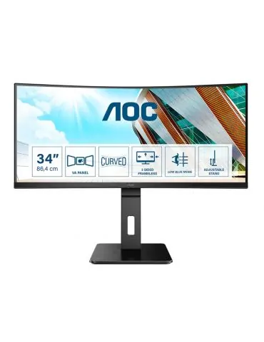 AOC P2 CU34P2A LED display 86,4 cm (34") 3440 x 1440 Pixel Quad HD Negru Aoc - 1 - Tik.ro