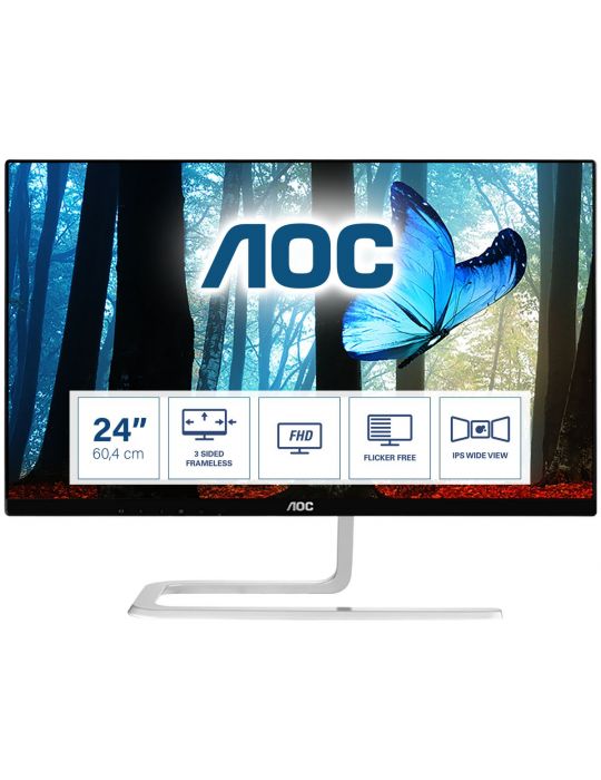 AOC 81 Series I2481FXH monitoare LCD 60,5 cm (23.8") 1920 x 1080 Pixel Full HD LED Negru Aoc - 1