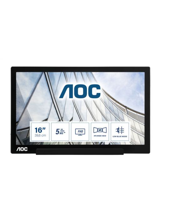AOC 01 Series I1601FWUX monitoare LCD 39,6 cm (15.6") 1920 x 1080 Pixel Full HD LED Negru Aoc - 1
