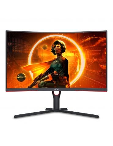 AOC CQ32G3SU/BK monitoare LCD 80 cm (31.5") 2560 x 1440 Pixel Quad HD LED Negru, Roşu Aoc - 2