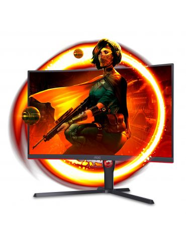 AOC CQ32G3SU/BK monitoare LCD 80 cm (31.5") 2560 x 1440 Pixel Quad HD LED Negru, Roşu Aoc - 4