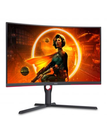 AOC CQ32G3SU/BK monitoare LCD 80 cm (31.5") 2560 x 1440 Pixel Quad HD LED Negru, Roşu Aoc - 9