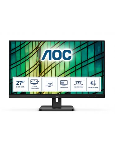 AOC E2 27E2QAE monitoare LCD 68,6 cm (27") 1920 x 1080 Pixel Full HD Negru Aoc - 2 - Tik.ro