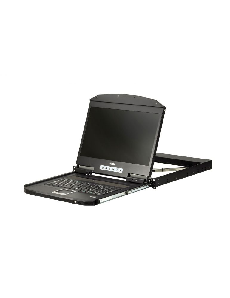 Aten CL3700NW-ATA-AG switch-uri pentru tastatură, mouse și monitor (KVM) Raft pentru montat echipamente Negru