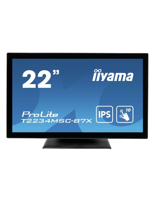 iiyama ProLite T2234MSC-B7X monitoare cu ecran tactil 54,6 cm (21.5") 1920 x 1080 Pixel Multi-touch Negru Iiyama - 1