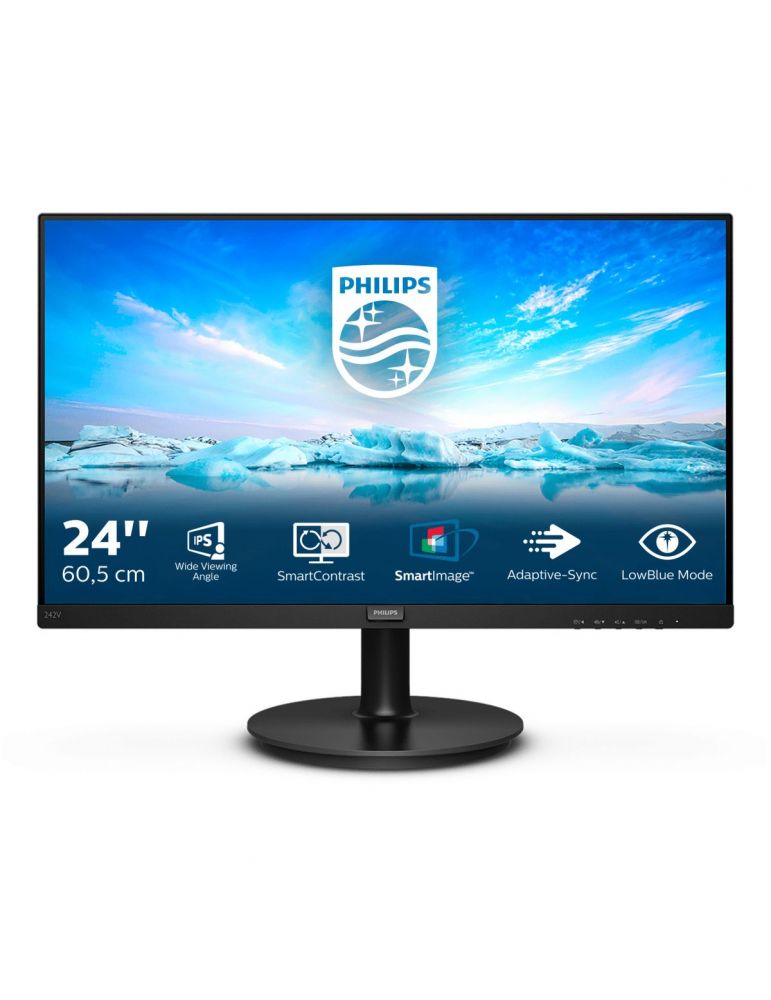 Philips V Line 242V8A/00 monitoare LCD 60,5 cm (23.8") 1920 x 1080 Pixel Full HD Negru