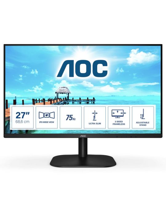 AOC B2 27B2H/EU LED display 68,6 cm (27") 1920 x 1080 Pixel Full HD Negru Aoc - 1