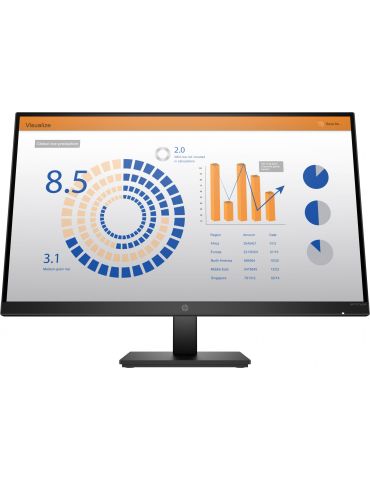 HP P27q G4 QHD Height Adjust Monitor 68,6 cm (27") 2560 x 1440 Pixel Quad HD LED Negru Hp - 1