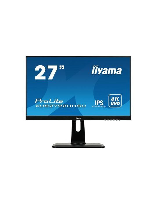 iiyama ProLite XUB2792UHSU-B1 LED display 68,6 cm (27") 3840 x 2160 Pixel 4K Ultra HD Negru Iiyama - 2