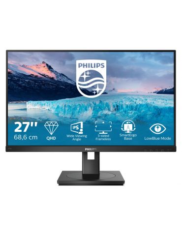 Philips S Line 275S1AE/00 LED display 68,6 cm (27") 2560 x 1440 Pixel 2K Ultra HD Negru Philips - 1 - Tik.ro