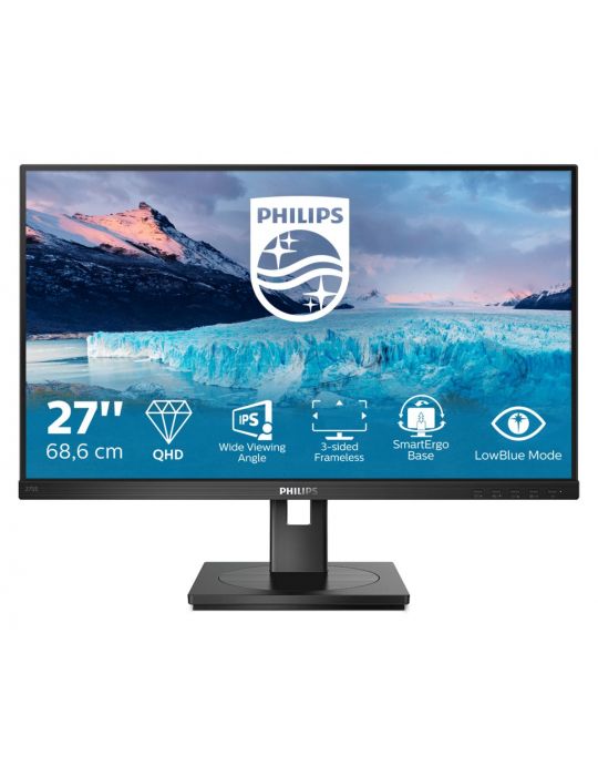 Philips S Line 275S1AE/00 LED display 68,6 cm (27") 2560 x 1440 Pixel 2K Ultra HD Negru Philips - 1