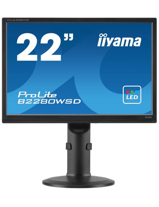 iiyama ProLite B2280WSD-B1 LED display 55,9 cm (22") 1680 x 1050 Pixel Negru Iiyama - 2