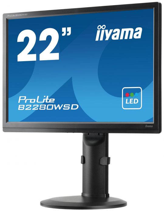 iiyama ProLite B2280WSD-B1 LED display 55,9 cm (22") 1680 x 1050 Pixel Negru Iiyama - 3