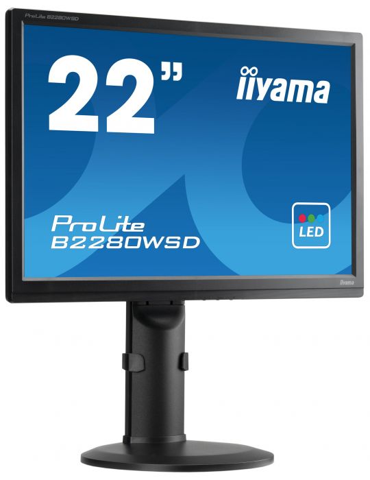 iiyama ProLite B2280WSD-B1 LED display 55,9 cm (22") 1680 x 1050 Pixel Negru Iiyama - 4