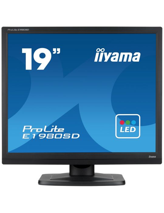 iiyama ProLite E1980SD 48,3 cm (19") 1280 x 1024 Pixel SXGA LED Negru Iiyama - 1