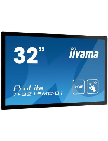 iiyama ProLite TF3215MC-B1 monitoare cu ecran tactil 81,3 cm (32") 1920 x 1080 Pixel O singură atingere Chioșc Negru Iiyama - 1 - Tik.ro