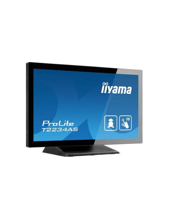 iiyama ProLite T2234AS-B1 monitoare cu ecran tactil 54,6 cm (21.5") 1920 x 1080 Pixel Multi-touch Multi-gestual Negru Iiyama - 4