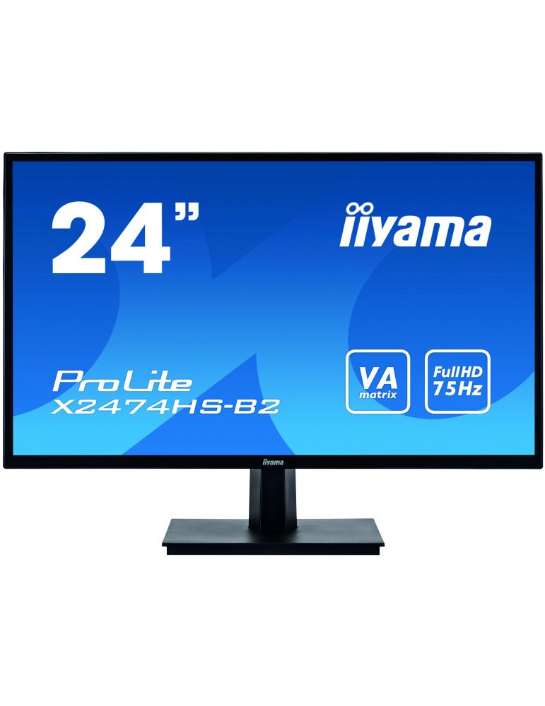 iiyama ProLite X2474HS-B2 monitoare LCD 59,9 cm (23.6") 1920 x 1080 Pixel Full HD LED Negru