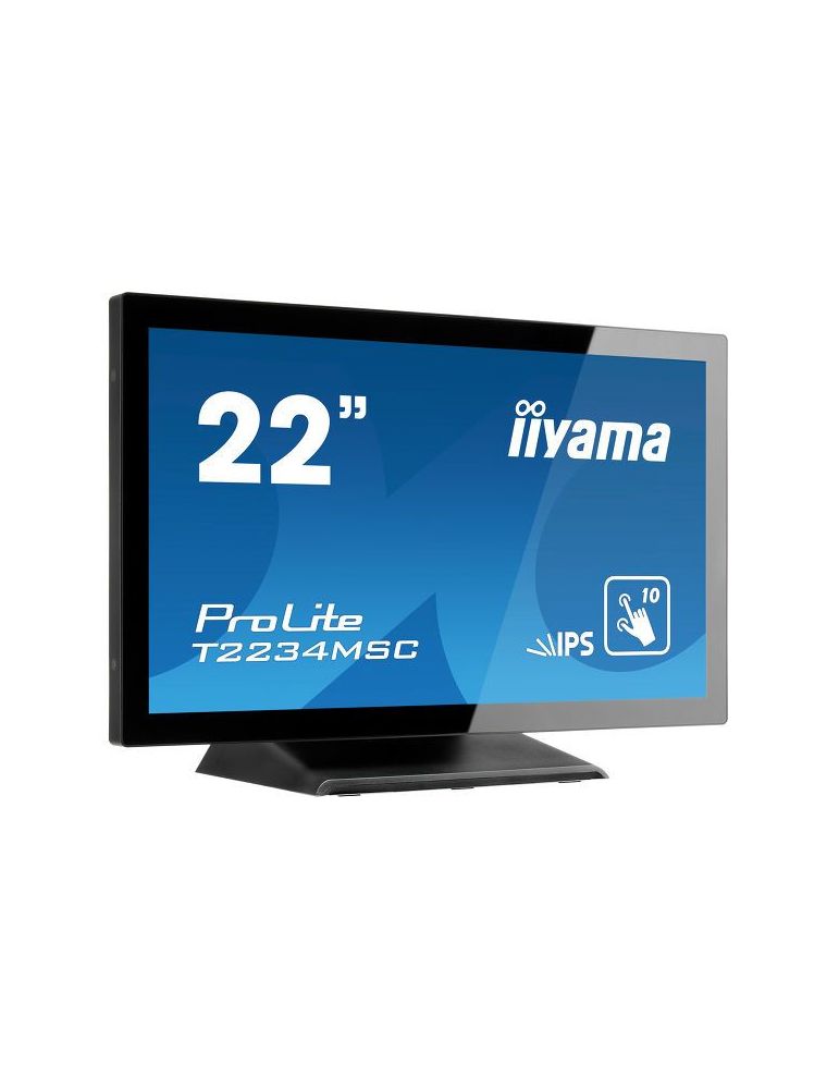 iiyama ProLite T2234MSC-B6X monitoare cu ecran tactil 54,6 cm (21.5") 1920 x 1080 Pixel Multi-touch Negru