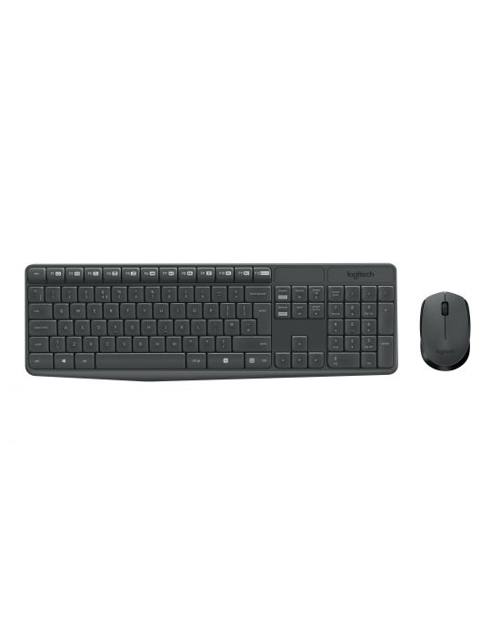 Logitech MK235 Wireless Keyboard and Mouse Combo tastaturi USB QWERTY Englez Gri Logitech - 1