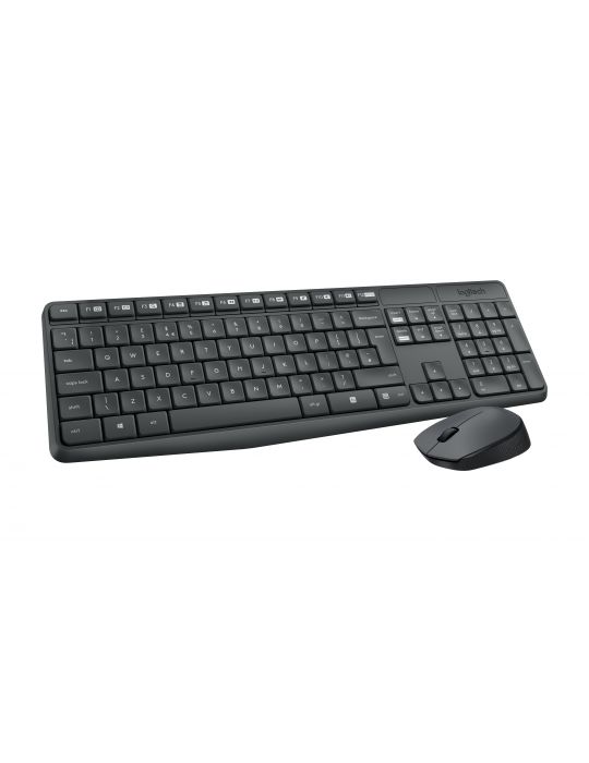 Logitech MK235 Wireless Keyboard and Mouse Combo tastaturi USB QWERTY Englez Gri Logitech - 3