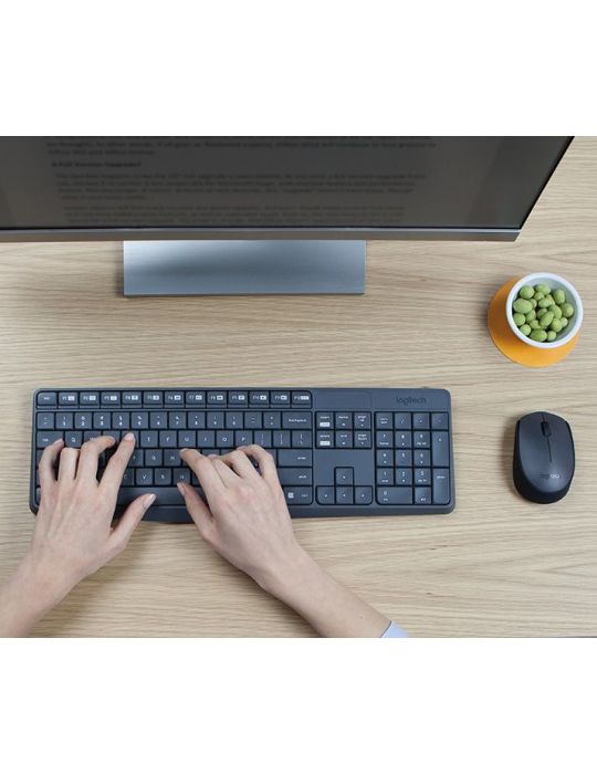 Logitech MK235 Wireless Keyboard and Mouse Combo tastaturi USB QWERTY Englez Gri Logitech - 8
