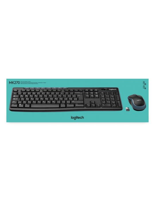 Logitech Wireless Combo MK270 tastaturi USB QWERTY Englez Negru Logitech - 5