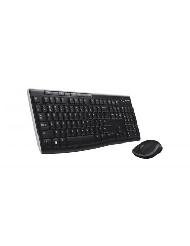 Logitech Wireless Combo MK270 tastaturi RF fără fir QWERTY Englez Negru, Argint Logitech - 3