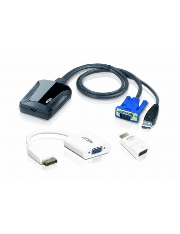 Aten CV211CP-AT switch-uri pentru tastatură, mouse și monitor (KVM) Negru Aten - 1 - Tik.ro