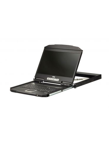 ATEN CL3100NX console pentru montare în rack 47 cm (18.5") 1366 x 768 Pixel Metal, Din material plastic Negru 1U Aten - 2