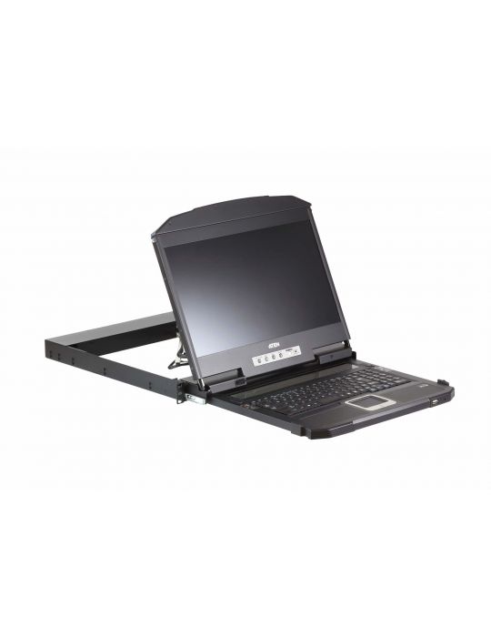 Aten CL3800NW-ATA-AG switch-uri pentru tastatură, mouse și monitor (KVM) Raft pentru montat echipamente Negru Aten - 4