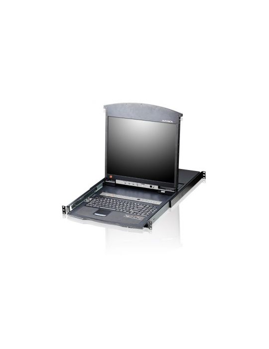 Aten KL1516AM-AXA-AG switch-uri pentru tastatură, mouse și monitor (KVM) Raft pentru montat echipamente Negru Aten - 1