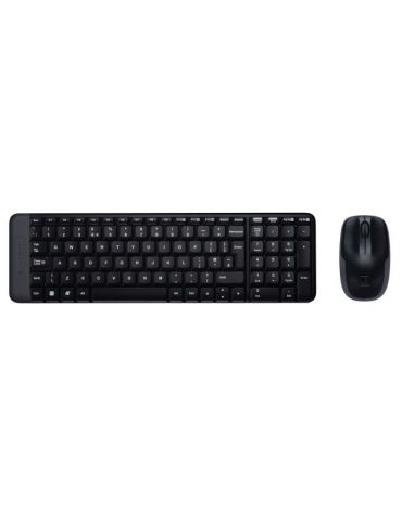 Logitech Wireless Combo MK220 tastaturi RF fără fir QWERTY Englez Negru Logitech - 1 - Tik.ro