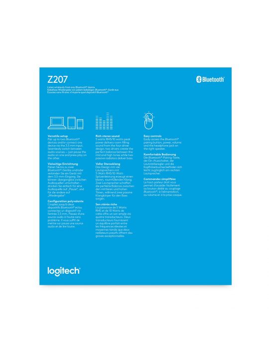 Logitech Z207 Bluetooth® Computer Speakers Negru Prin cablu & Wireless 5 W Logitech - 9