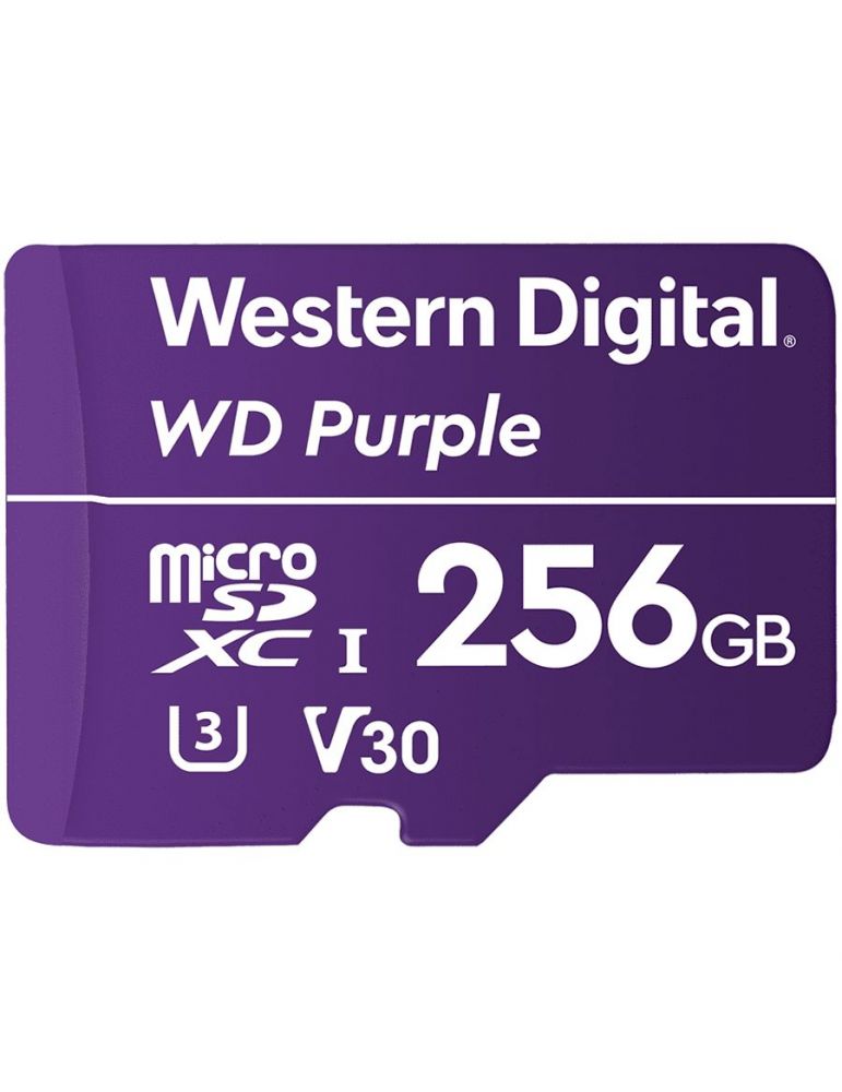 Memory Card microSDXC Western Digital Purple SC QD101 256GB, Class 10, UHS-I U