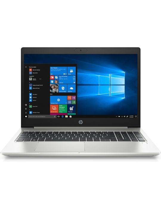 Laptop HP ProBook 450 G7, Intel Core i5-10210U, 15.6inch, RAM 8GB, SSD 512GB, nVidia GeForce MX250 2GB, Free DOS, Silver Hp - 1