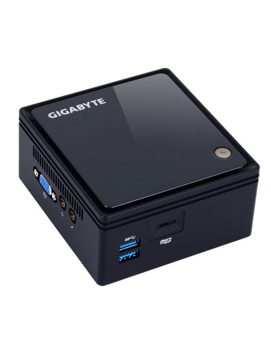 Gigabyte GB-BACE-3160 sistem barebone Dimensiune carcasă PC 0.69L Negru J3160 1,6 GHz Gigabyte - 1