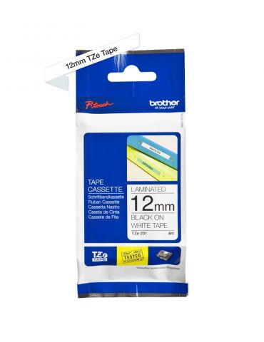 Consumabil banda termica Brother TZE231 Laminata Negru/Alb Brother - 2