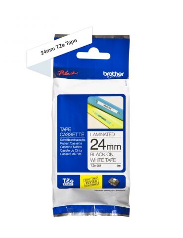 Consumabil banda termica Brother TZE251 Laminata Negru/Alb Brother - 2