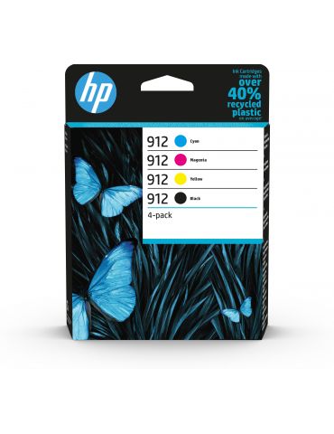 HP Pachet cu 4 cartuşe de cerneală originale 912 negru/cyan/magenta/galben Hp - 1 - Tik.ro