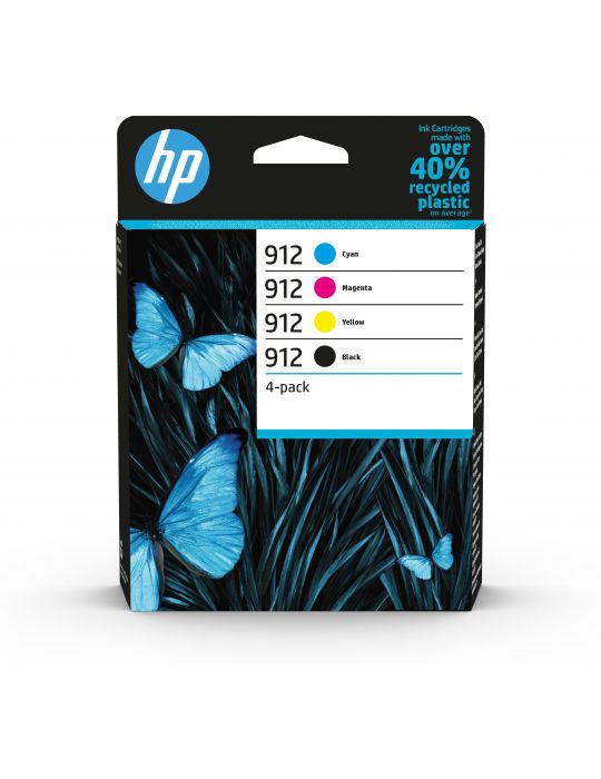 HP Pachet cu 4 cartuşe de cerneală originale 912 negru/cyan/magenta/galben Hp - 1