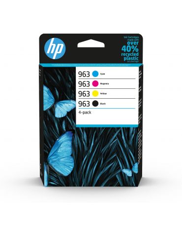 HP Pachet cu 4 cartuşe de cerneală originale 963 negru/cyan/magenta/galben Hp - 1 - Tik.ro